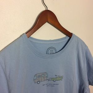 Life is Good “Not all who Wonder are Lost” T-Shirt